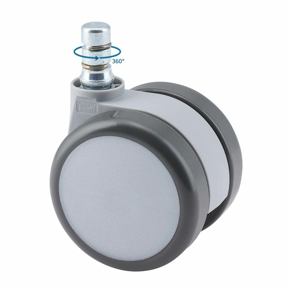 B-Ware 5x Hartbodenrollen Rolo Move 60 11mm / 60mm Büro Stuhl Rolle (5er Pack)  - 4064323023173