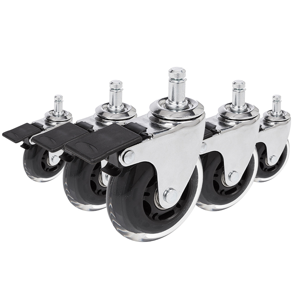 Hjh Office 5er Set Rollen Drehstuhl Hartbodenrolle ø11mm Bürostuhlrollen Gummi B-Ware