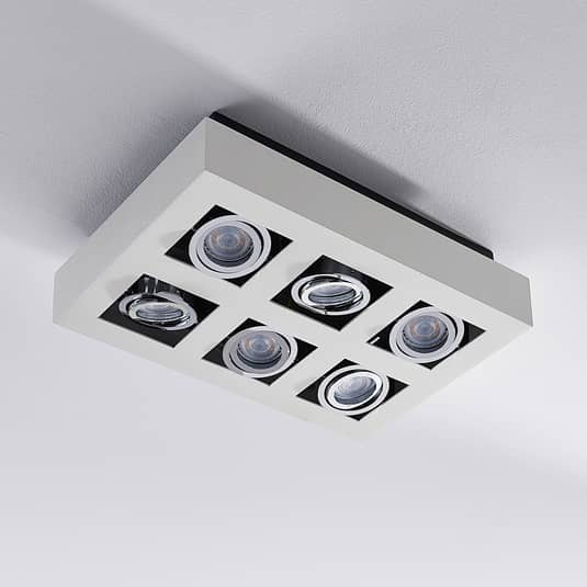 B-Ware Arcchio 6 Flammige Deckenlampe Vince Weiß Wohnzimmerleuchte Deckenleuchte Gu10 - 4251096508192