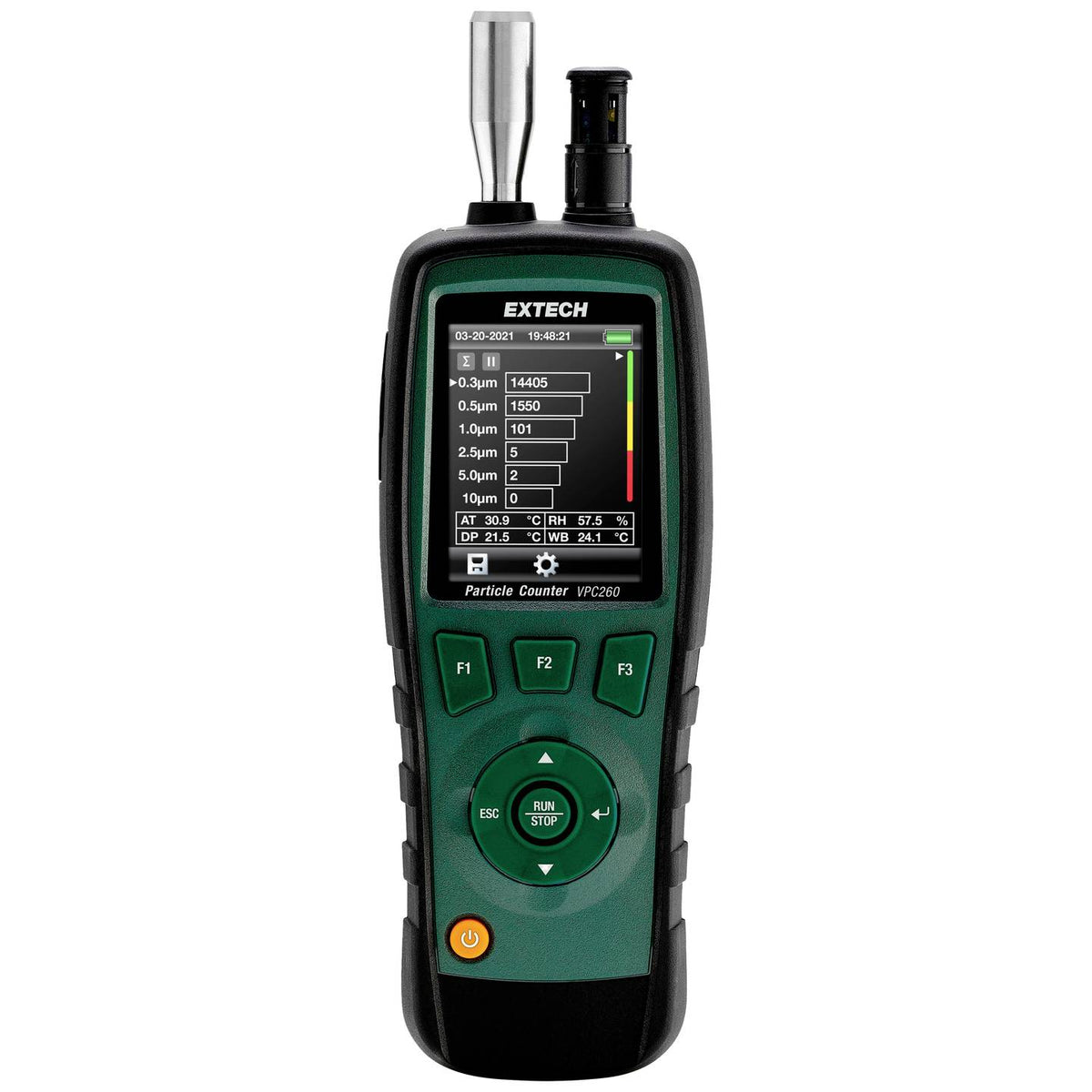 Extech Partikelzähler Messgerät Luftqualitätsmonitor VPC260 Temperatur Luft - 0793950400265