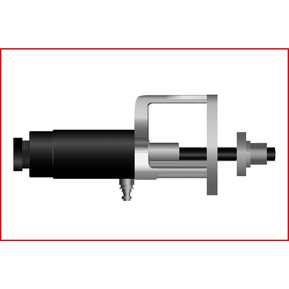 KS Tools 6tlg Druck- und Zug-Hydraulikzylinder-Satz 440.0025 32t - 4042146635315