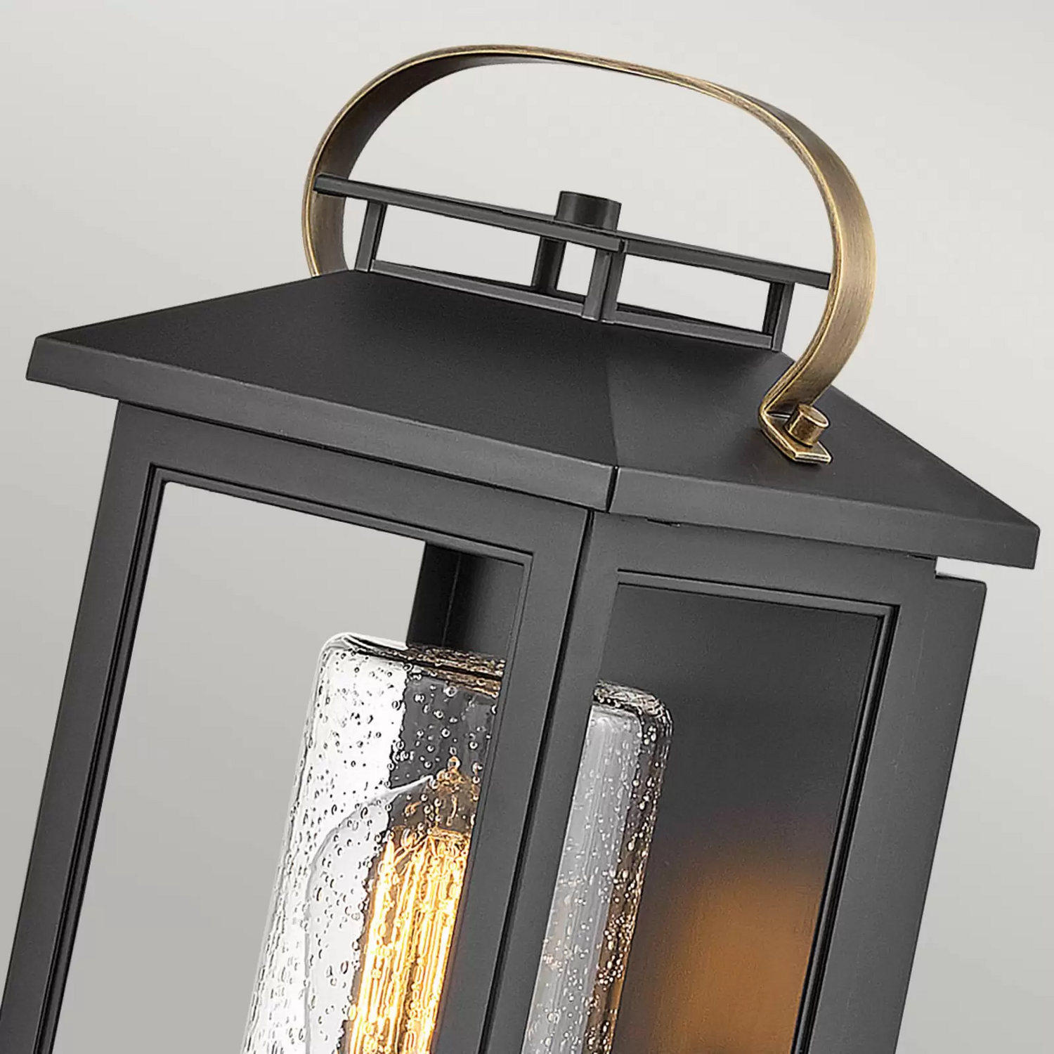 Quintiesse Außenwandleuchte Atwater Laterne Schwarz 35,5cm Wandleuchte Lampe B-Ware - 5024005234609