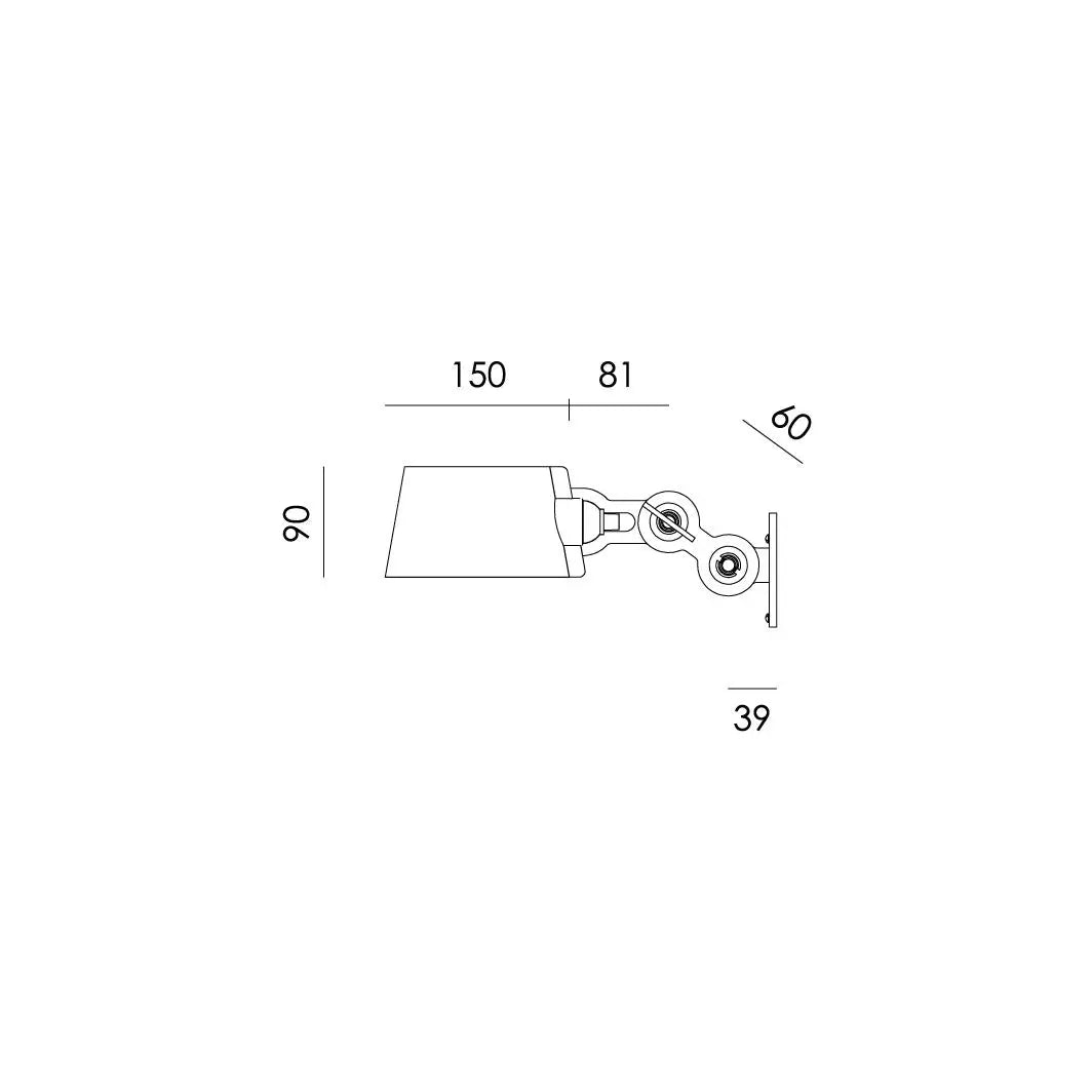 B-Ware Tonone Wandleuchte Wandlampe Bolt Sidefit Mini Leuchte Grün Aluminium E27 Led - 6011657391384