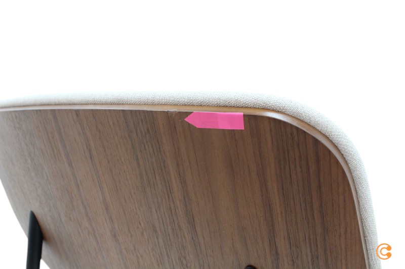 Studio Zondag   Daily Dining Chair Nussbaum Schwarz Beige Stuhl Möbel Sitzmöbel B-Ware