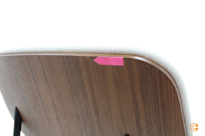 Studio Zondag   Daily Dining Chair Nussbaum Schwarz Beige Stuhl Möbel Sitzmöbel B-Ware
