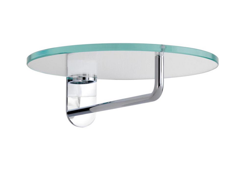Schönbuch Frisbi Wandgarderobe Kleiderständer Garderobe Rund Klarglas Chrom B-Ware