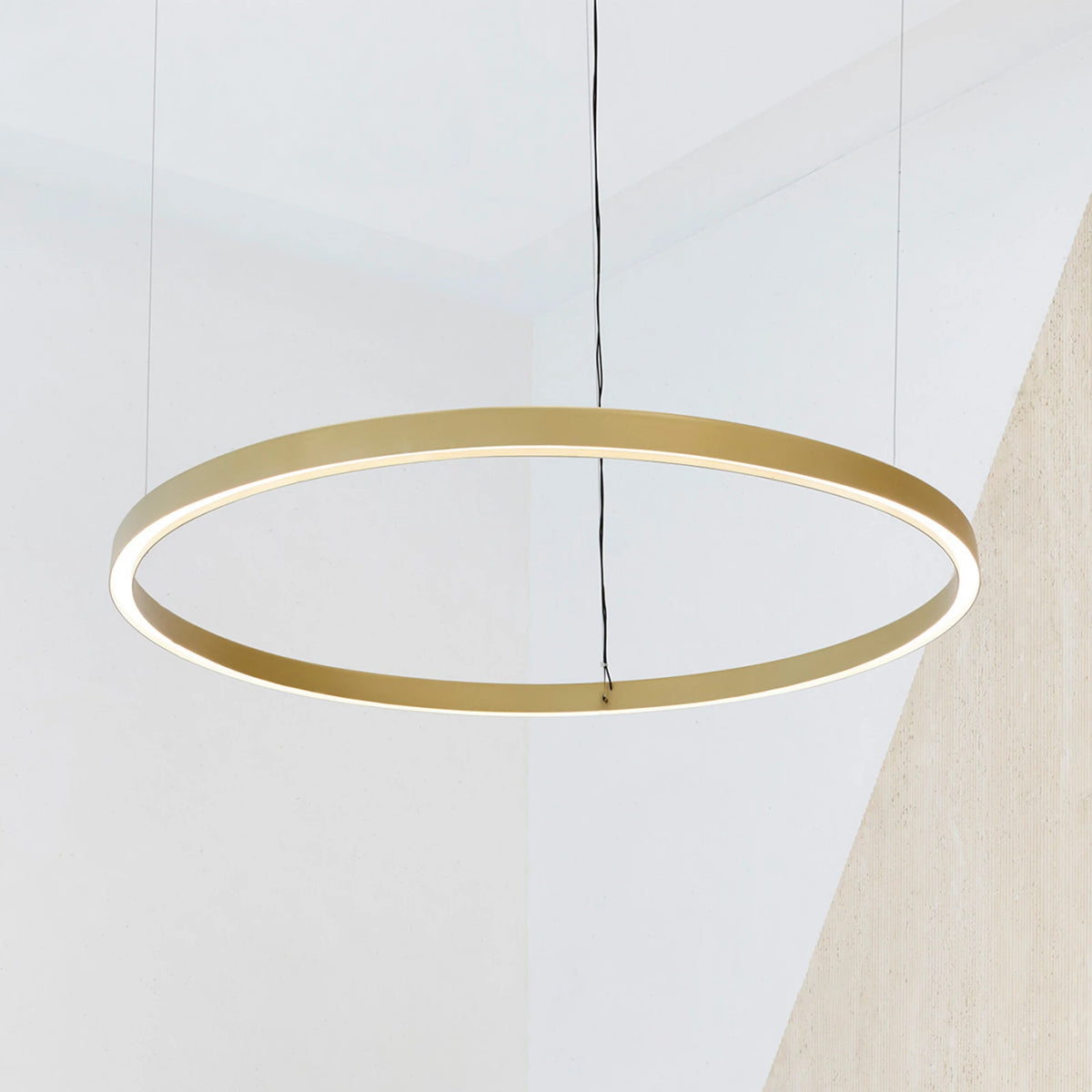 Luceplan Compendium Circle Hängeleuchte Deckenleuchte LED 110cm messing Lampe - 6030306
