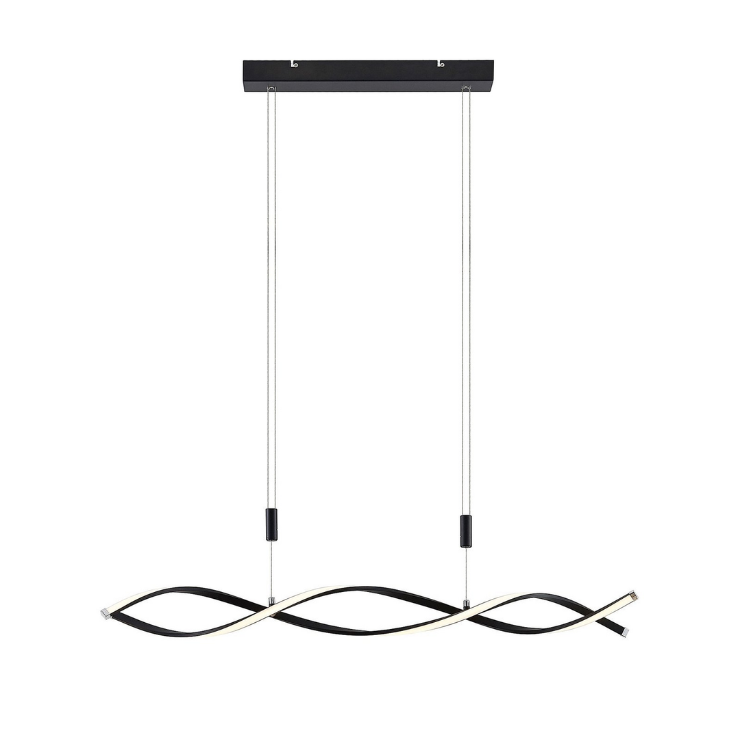Lindby Welina LED-Hängeleuchte Deckenlampe Pendelleuchte Lampe 24 W schwarz matt