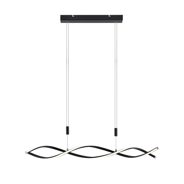 Lindby Welina LED-Hängeleuchte Deckenlampe Pendelleuchte Lampe 24 W schwarz matt
