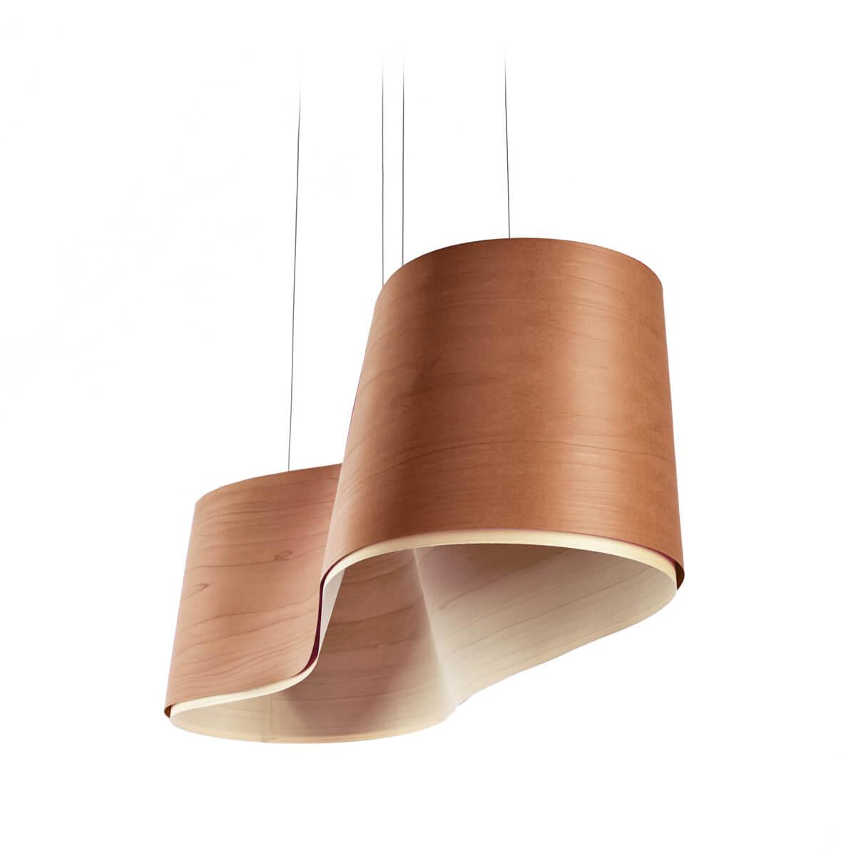 Lzf New Wave Hängeleuchte Pendelleuchte Kirschbaum Elfenbein Siehe Text/Foto B-Ware - 6048445