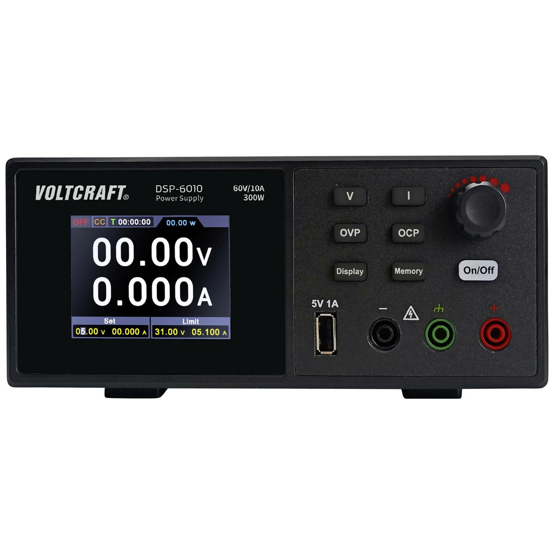 Voltcraft DSP-6010 Labornetzgerät Labornetzteil Netzteil einstellbar 300W USB