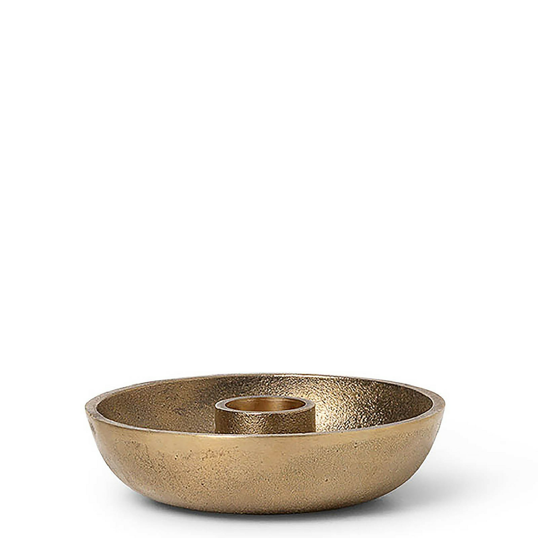 Ferm Living Bowl Kerzenhalter Kerzenständer Kerzen Halter Ständer Single Messing