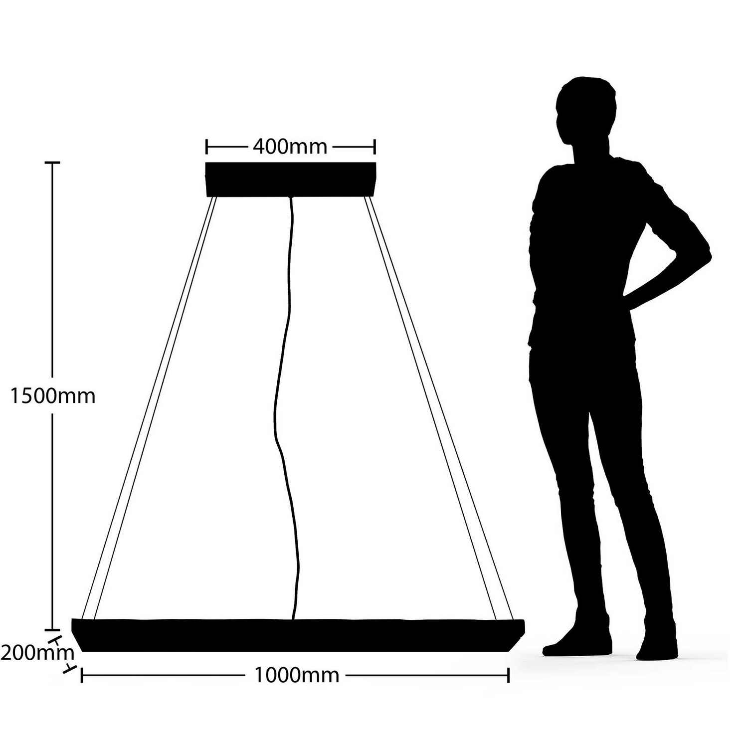 Lindby Nesaja Holz Led Pendelleuchte Pendelleuchte Lampe Leuchte 27 W Holz Nic293 B-Ware - 4251096574746