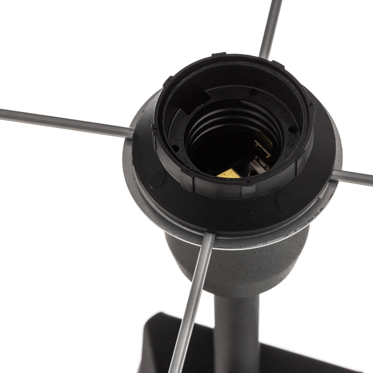 Euluna Stehleuchte Tago Dreibein Lampe schwarz silber Wohnzimmer SIEHE TEXT/FOTO - 6089325