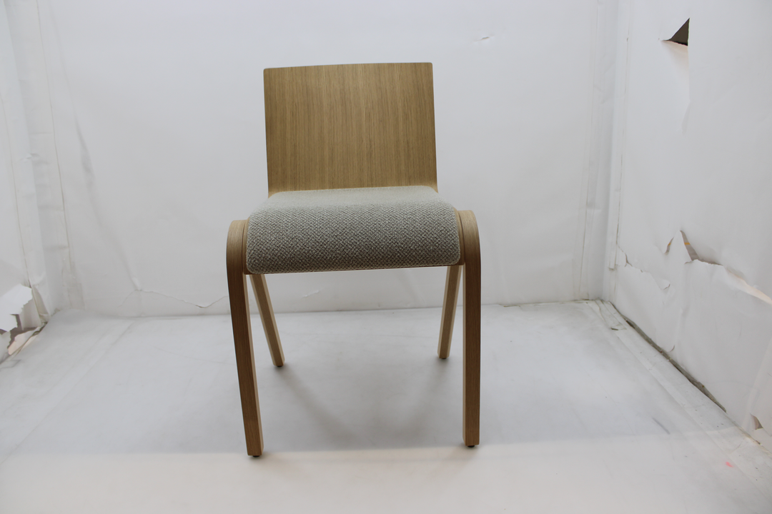 Audo Ready Dining Chair Stuhl Esszimmerstuhl mit Sitzpolster beige SIEHE FO67