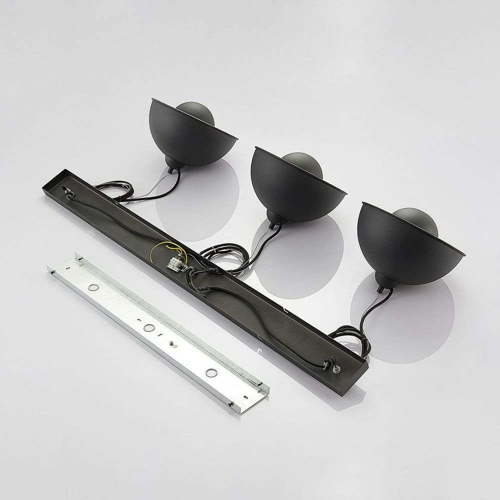 Lindby Pendelleuchte Gretja Deckenlampen Hängeleuchten E27 3 Flg Schwarz Gold    B-Ware - 4251096563429