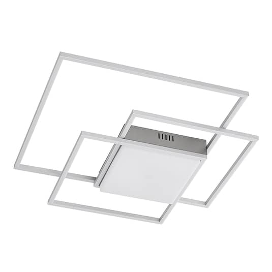 Lindby Nelinka LED-Deckenleuchte Deckenlampe Deckenlicht Leuchte nickel dimmbar