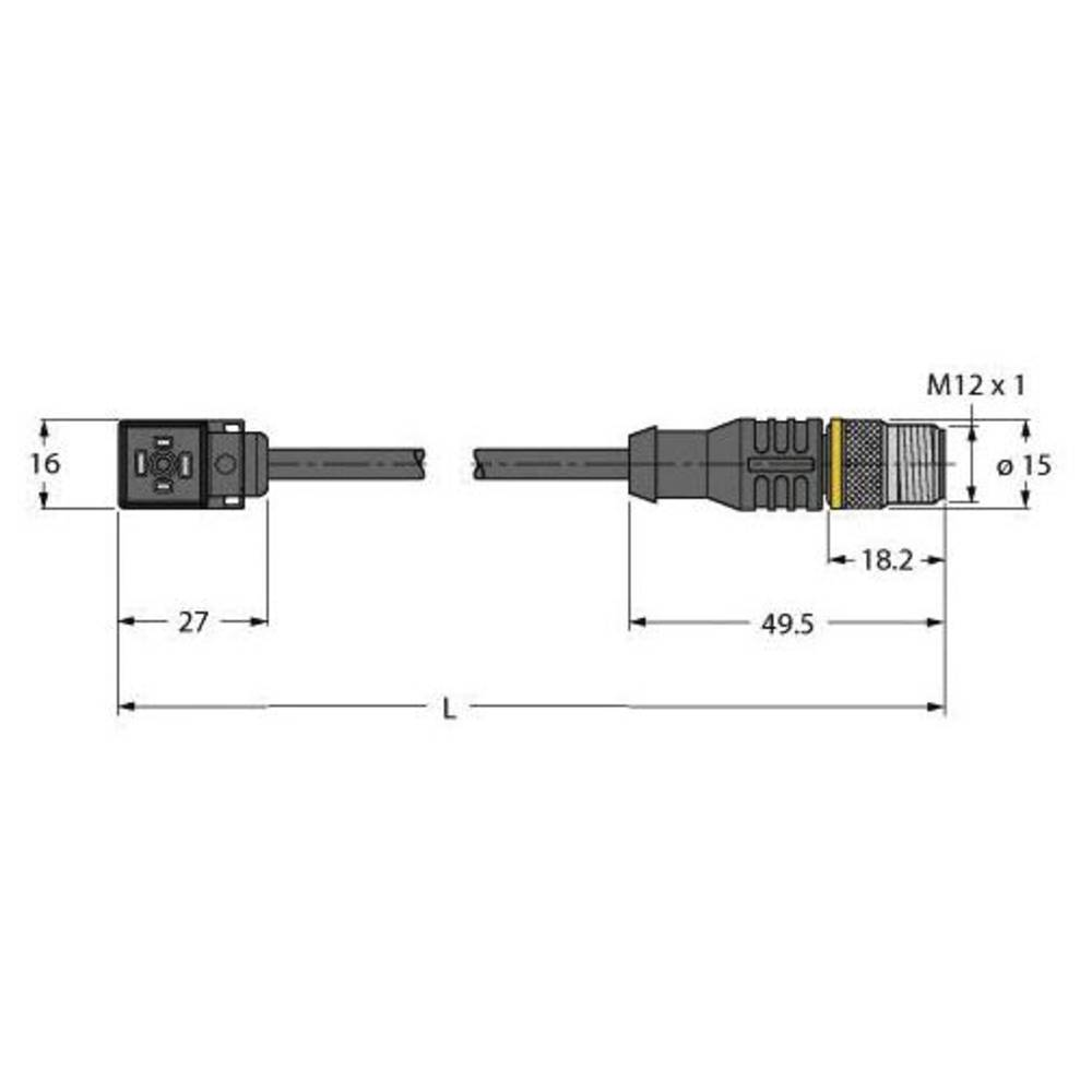 Turck VC8S22-T80E-5-RSC5.31T/TXL Ventil- steckverbinder Bauform C