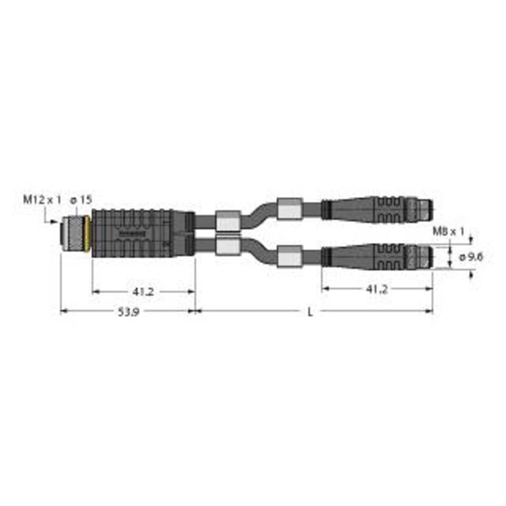 Turck 6629980 Sensor-/Aktor-Verteiler und Adapter 1 m Industriesteckverbinder