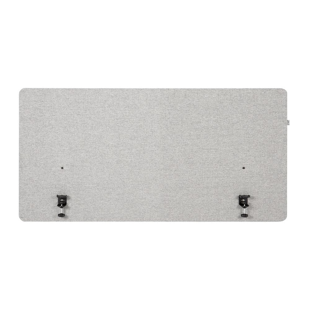 hjh OFFICE Akustik Tischtrennwand FLEXMIUT Trennwand D 120 cm hellgrau - 4064323001959