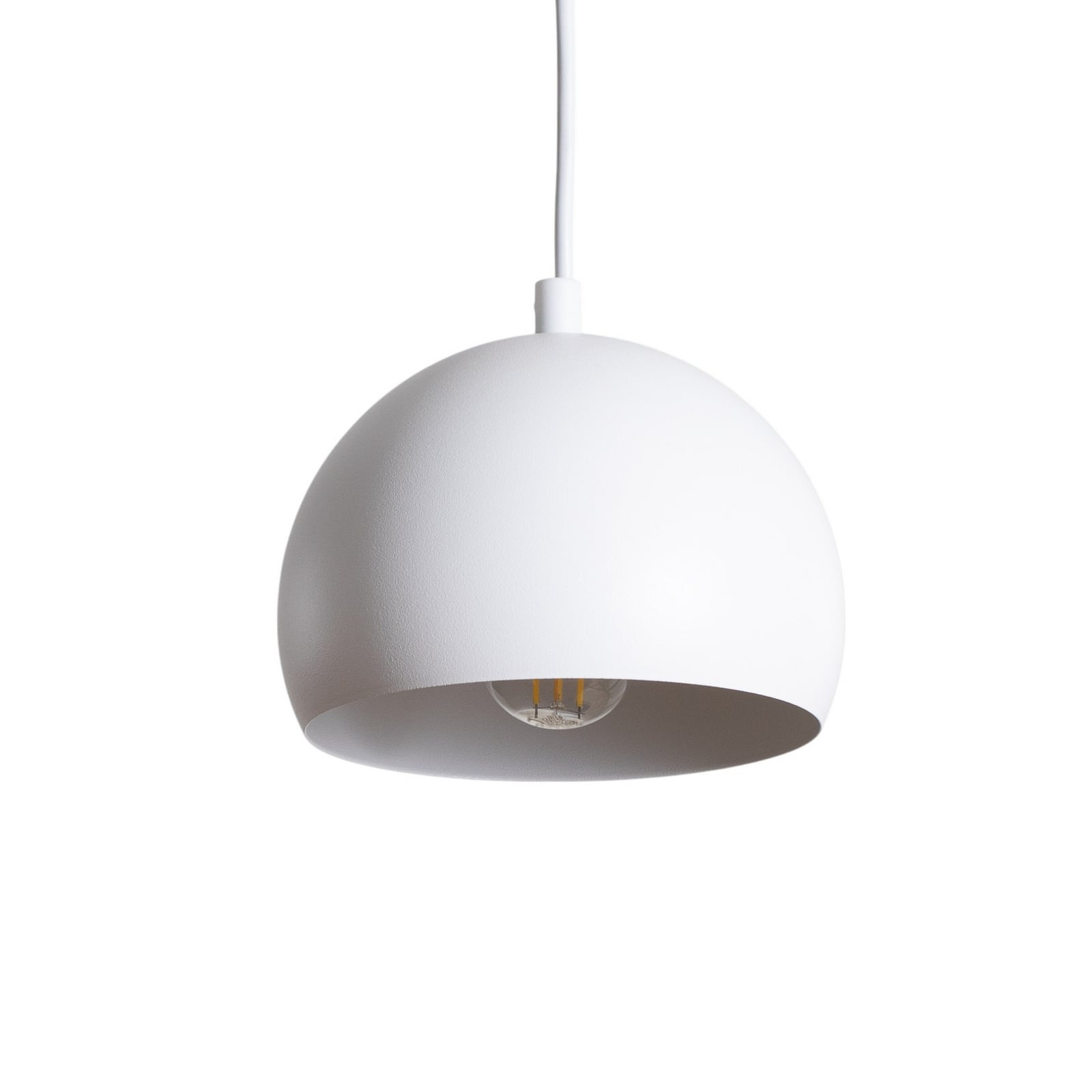Hängelampe Sool LED Pendelleuchte dimmbar 3-flammig weiß matt 65cm E27 Metall - 5907565912128
