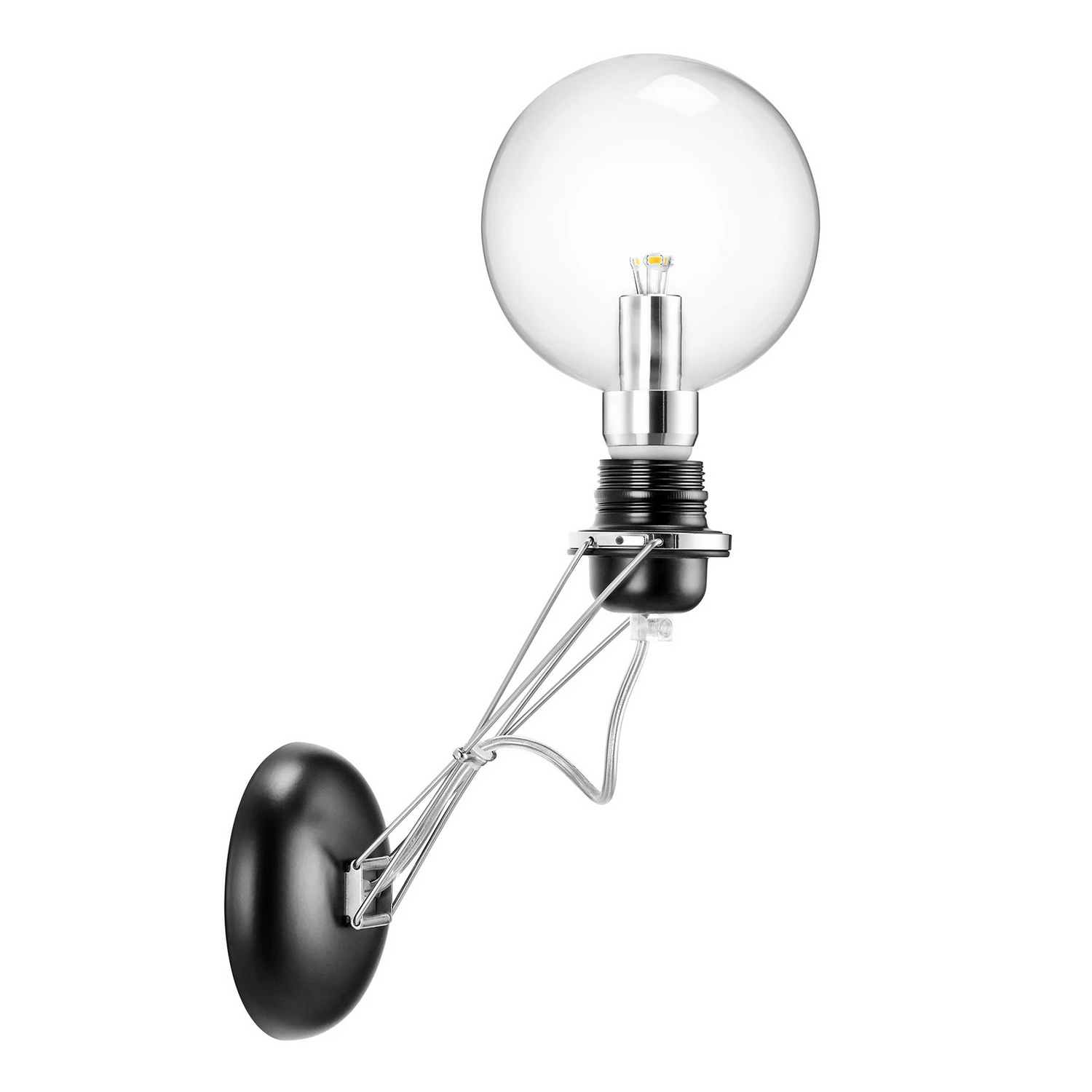 Lumina Matrix Mono Wandleuchte Wandlampe Leuchte Lampe E27 Schwenkbar Schwarz B-Ware - 6114037