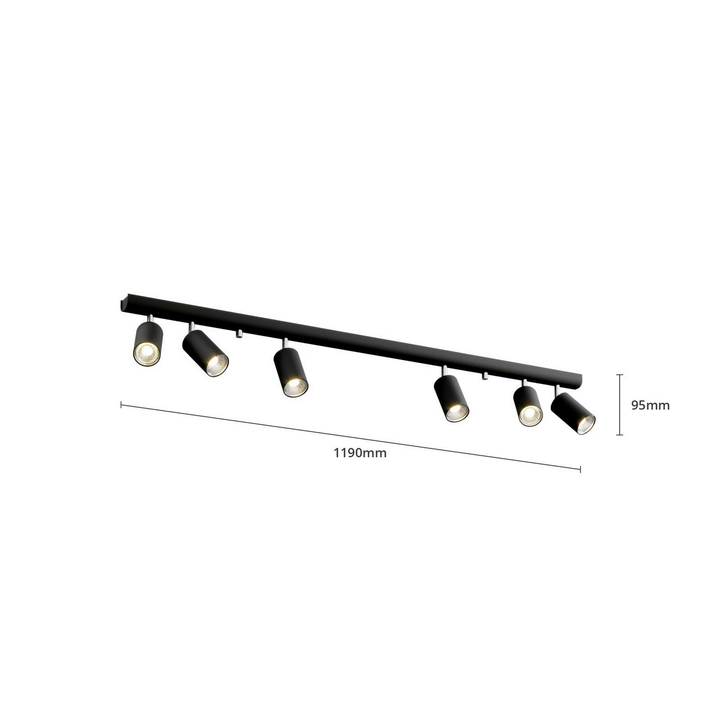 Nowodvorski Deckenstrahler Eye Spot Deckenlampe Lampe sechsflammig GU10 schwarz