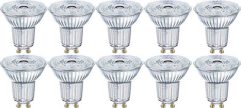 B-Ware Osram Led Gu10 Reflektor Leuchtmittel Strahler 4.3 W Warmweiß 51x55mm 10 St
