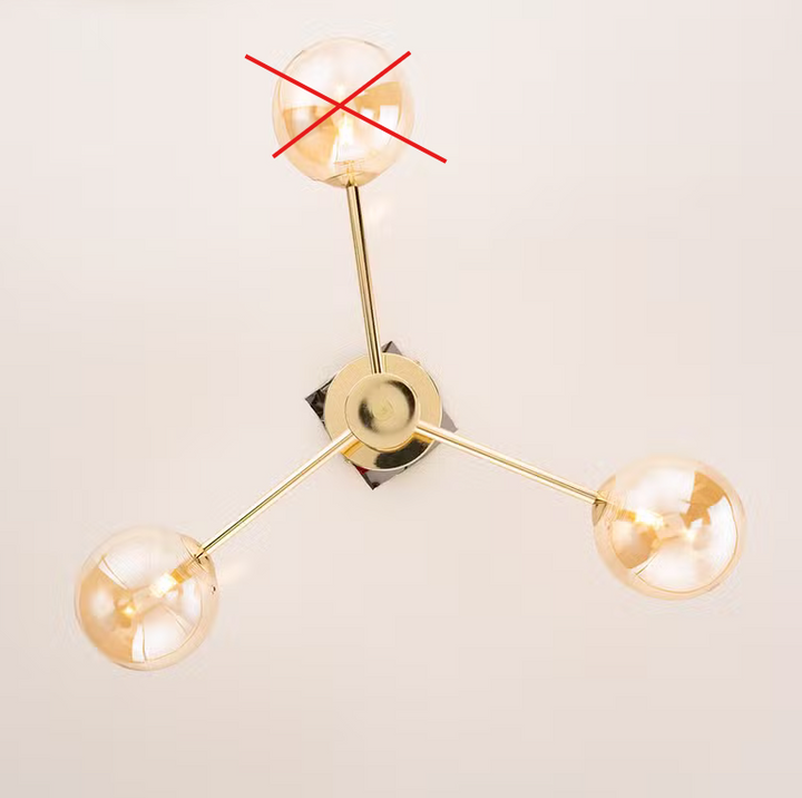 Loistaa Deckenleuchte Kjul 3 Flammig Deckenlampe Leuchte Lampe  B-Ware