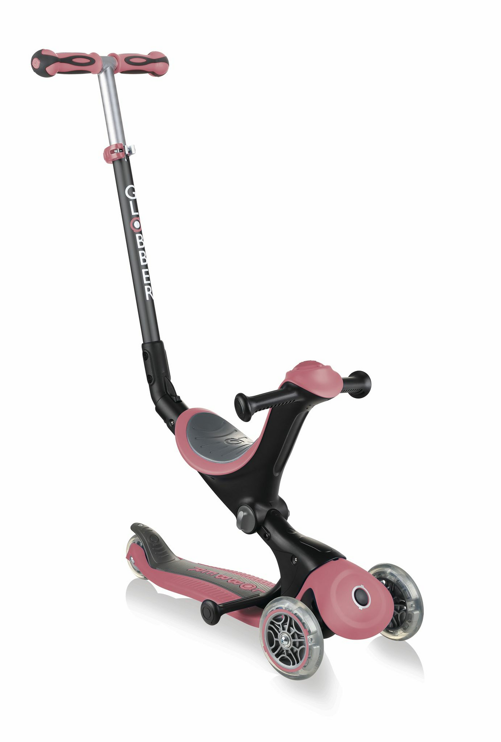 Globber Go Up Deluxe Lights 5 In 1 Dreirad Roller Scooter Kinderroller Kind Pink B-Ware