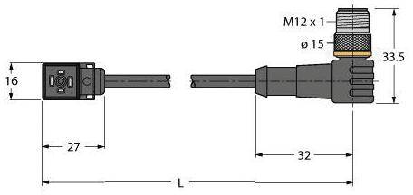 Turck Ventilsteckverbinder Bauform C Verbindungsleitung Ventil Steckverbinder B-Ware - 4047101373592