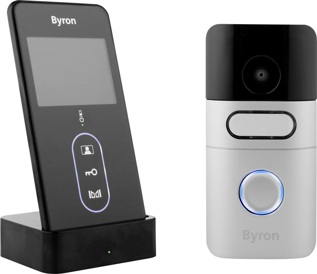 Byron DIC-24615 IP Video Türsprechanlage WLAN Komplett-Set Familienhaus Weiß