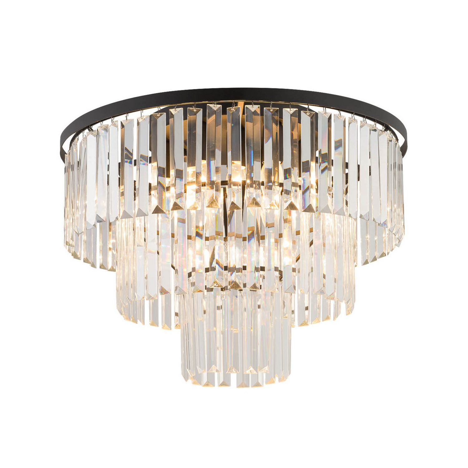 B-Ware Nowodvorski Deckenleuchte Cristal Kronleuchter Lampe Transparent Schwarz ø 56cm - 5903139762793