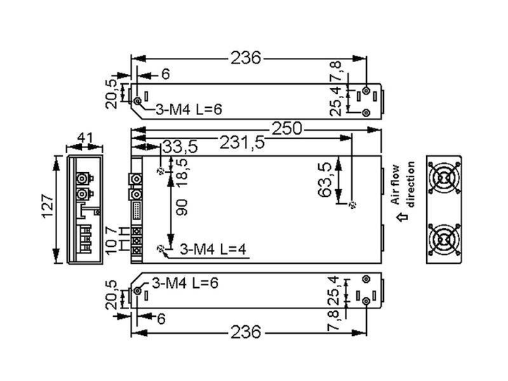 Mean Well RSP-750-15 AC/DC-Netzteilbaustein, geschlossen 50 A 750 W 15 V/DC