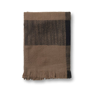 B-Ware ferm Living - Dry Wolldecke sugar kelp schwarz Wohntextilien Decken Kuscheldecke