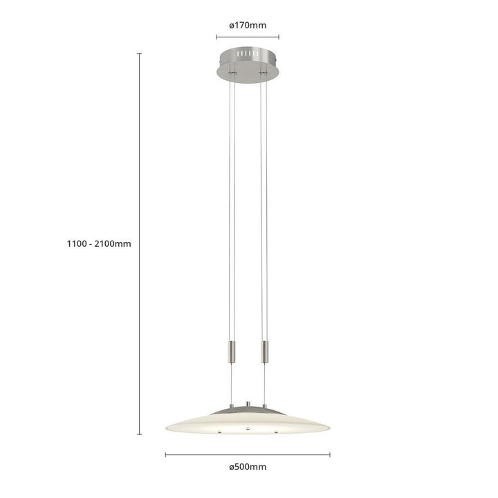 Lindby Amidala LED-Pendelleuchte Lampe Pendellampe Leuchte 36 W höhenverstell342