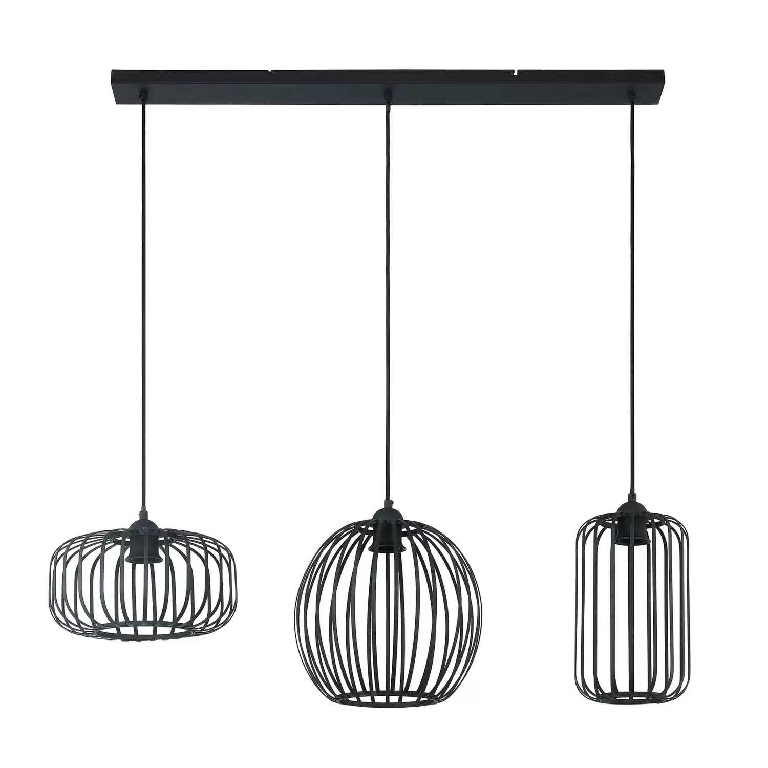 B-Ware Lindby Krish Pendellampe Käfigoptik Dreiflammig Deckenlampe Lampe Leuchte Spot