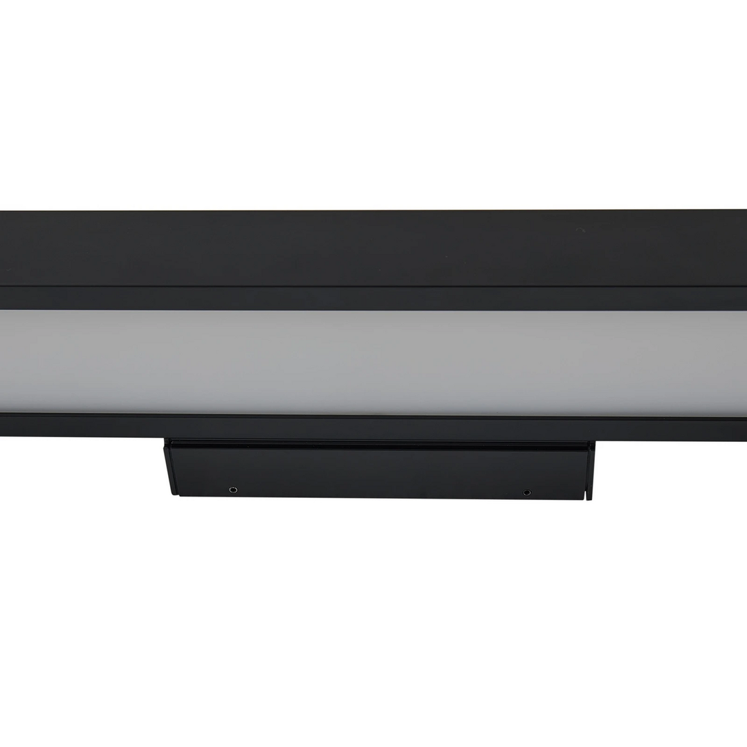 Lucande LED-Spiegelleuchte Zafira Wandleuchte Wandlampe schwarz Alu 90 cm IP44