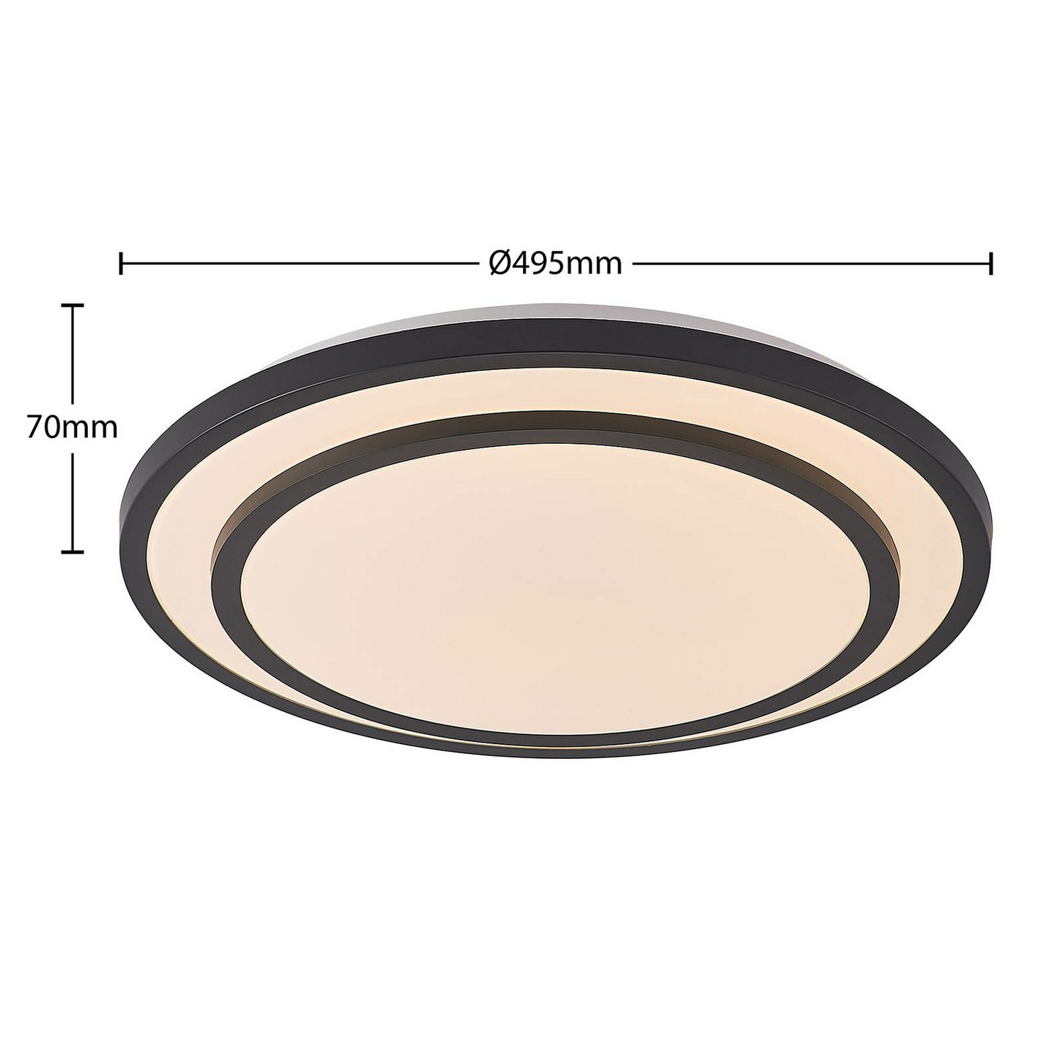 Plafonnier LED Lindby Essina de qualité B, spot de plafond, lampe, éclairage, température de couleur variable 225