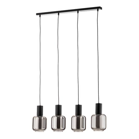 Euluna Pendelleuchte Smoke Rauchglasschirme 4 Flg Hängeleuchte Deckenlampe E27 B-Ware - 5901738919419