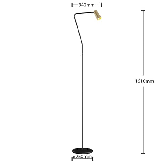 B-Ware Lucande Angelina Stehleuchte Stehlampe Standleuchte Standlampe Lampe Wohnzimmer
