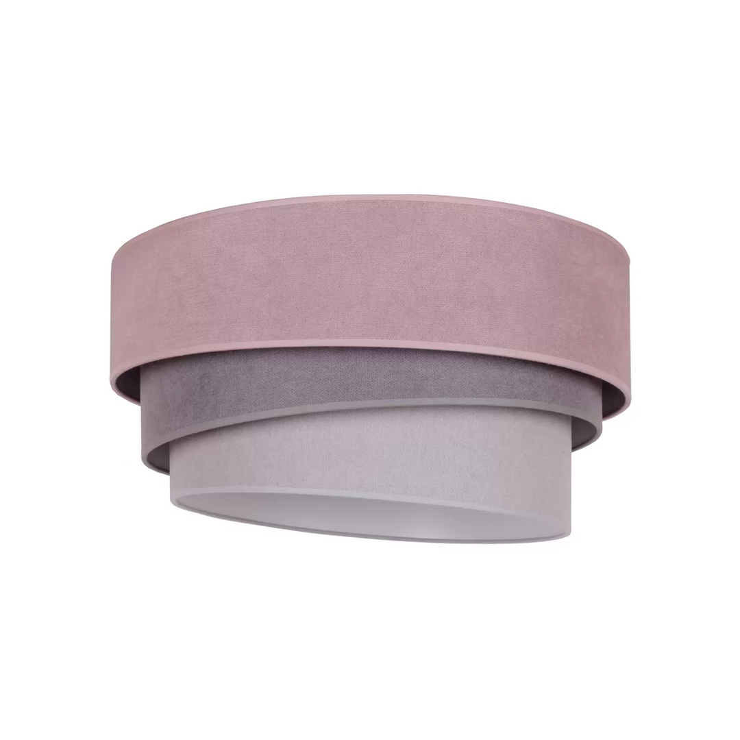 Euluna Deckenlampe Pastell Trio Deckenleuchte Leuchte Ø 60cm pink grau hellgrau