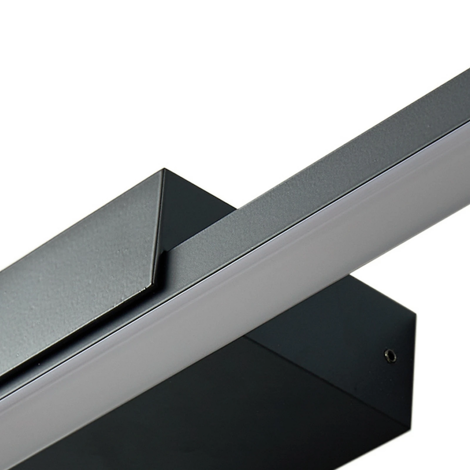 B-Ware Lucande Led Spiegellampe Kivana Wandleuchte Wandlampe Schwarz Metall 90cm I979