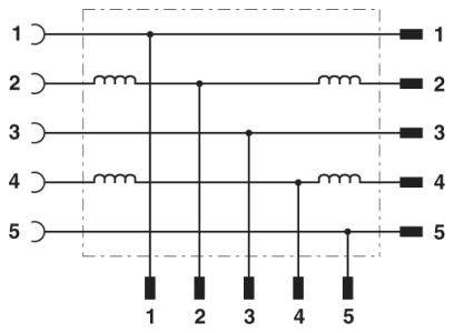 Phoenix Contact 1424711 T-Verteiler Polzahl Industriesteckverbinder Stecker