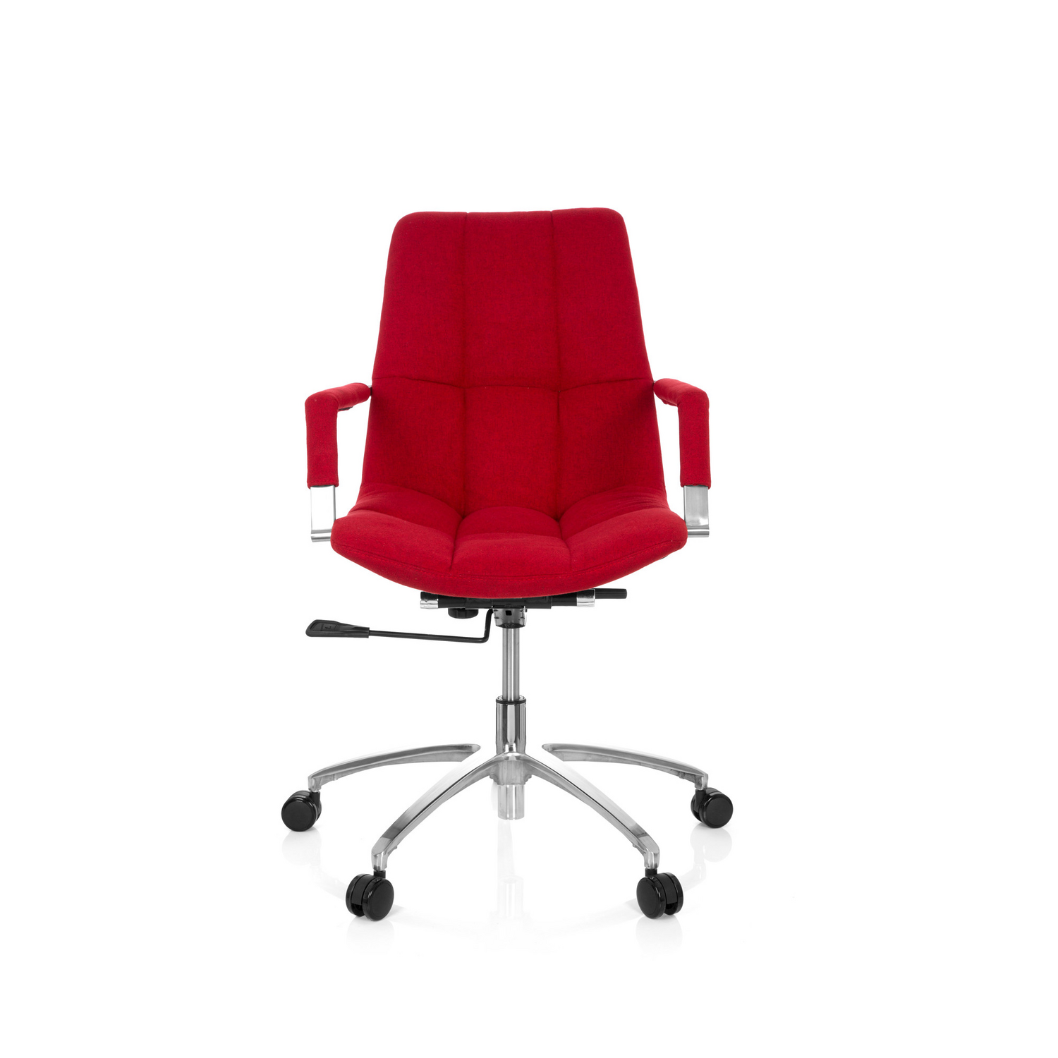 Hjh Office Bürostuhl Drehstuhl Saranto Stoff Rot Stuhl Möbel Sessel Sitzmöbel B-Ware - 4251084658335