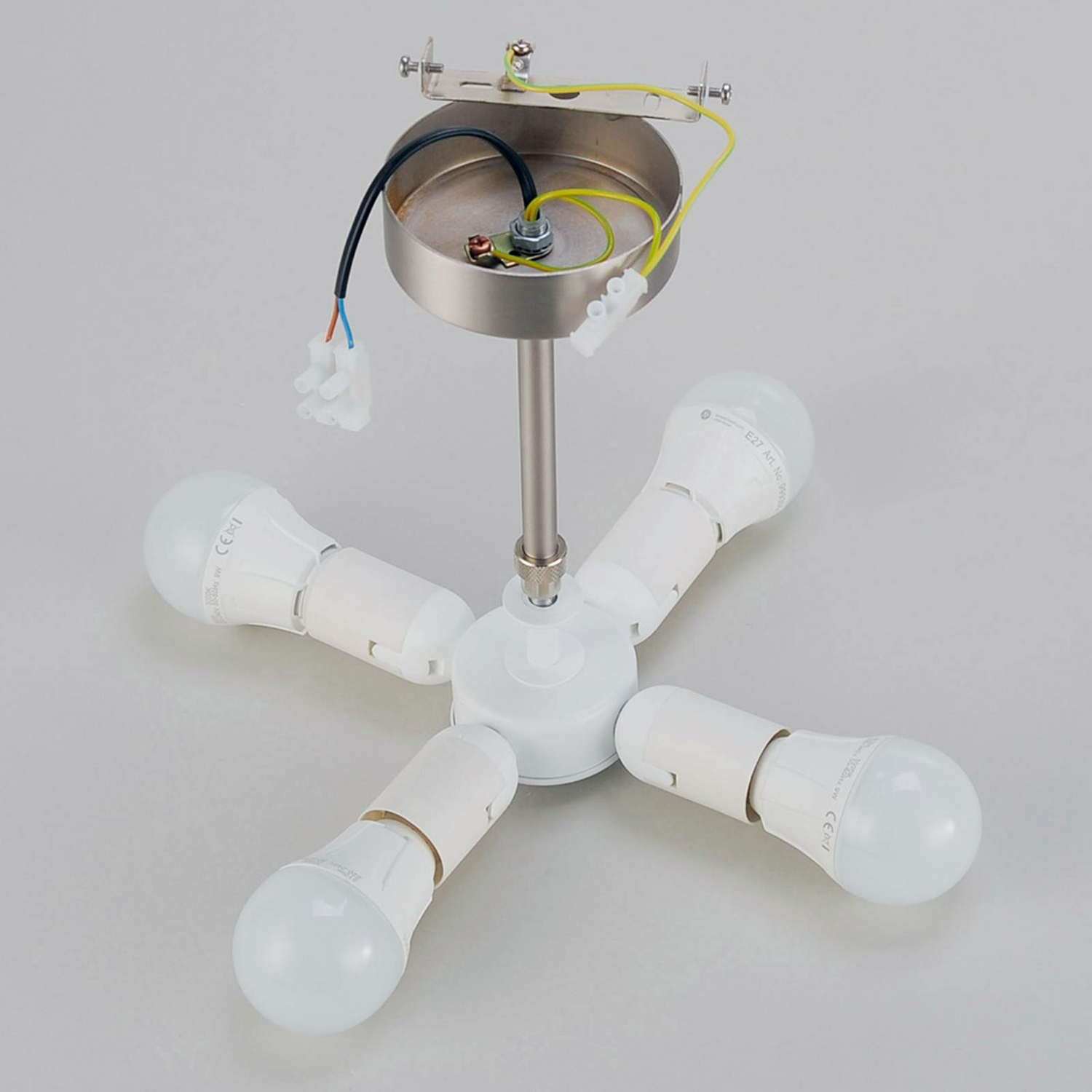 B-Ware Rothfels Abstands Deckenlampe Gala Hängelampe Lampe Leuchte ø 50cm Chintz Weiß