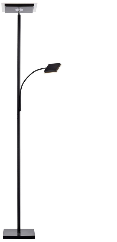 Leuchten Direkt LED-Stehleuchte Hans Stehlampe Leuchte Leselampe eckig schwarz