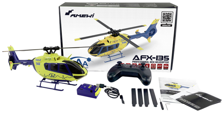 Amewi Afx 135 Pro Alpine Air Rc Hubschrauber Modellbau Bausatz Defektware D-Ware