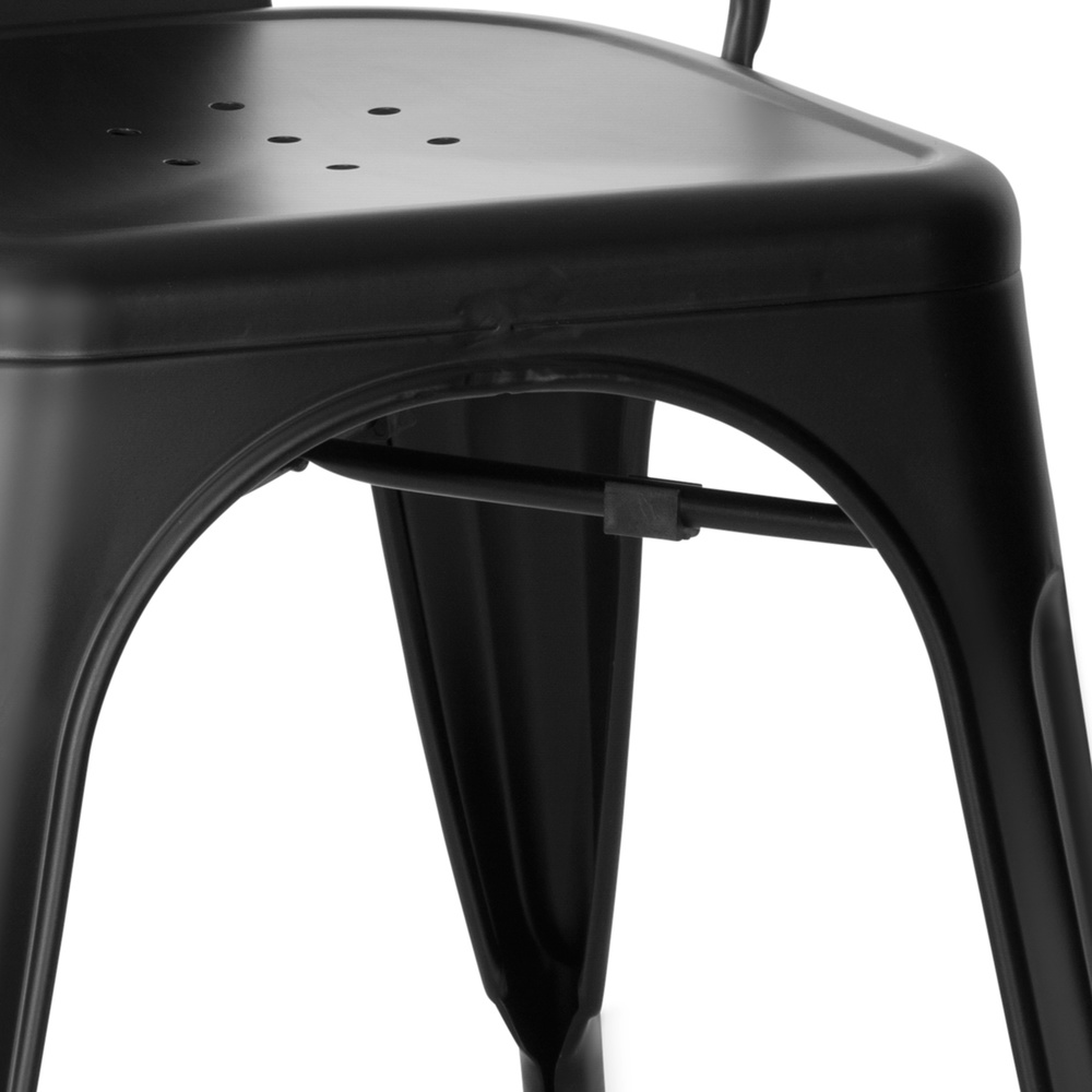 Hjh Office Stuhl Sitzgelegenheit Bistrostuhl Vantaggio Brush Schwarz231 B-Ware - 4251084671181