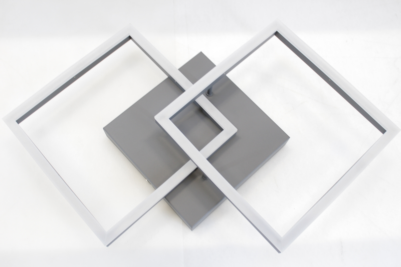 Fabas Luce Led Deckenlampe Bard Deckenlampe Lampe 45x45 Cm 2flg Led Anthrazit B-Ware - 8019282507253